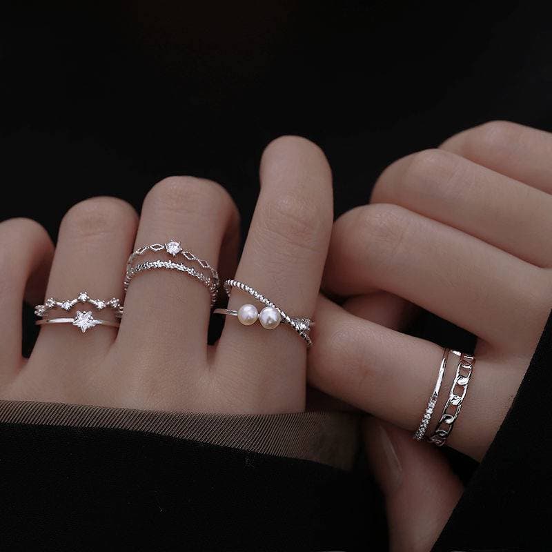 Ring, Female, Non Fading, Simple, Adjustable, Trendy, Personalized, Index Finger Opening, Internet Famous, Female