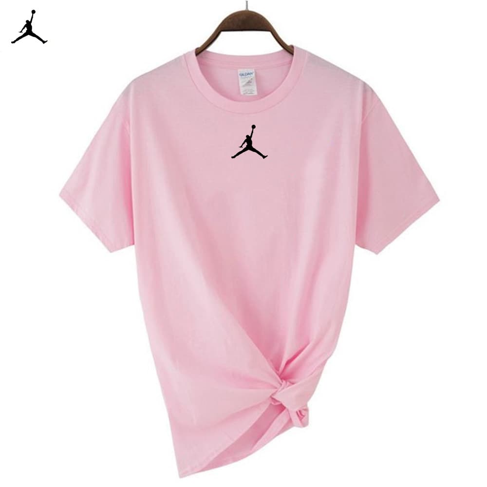 T-shirt d'été ample et décontracté à manches courtes et col rond pour homme, entièrement en coton, style sport fin