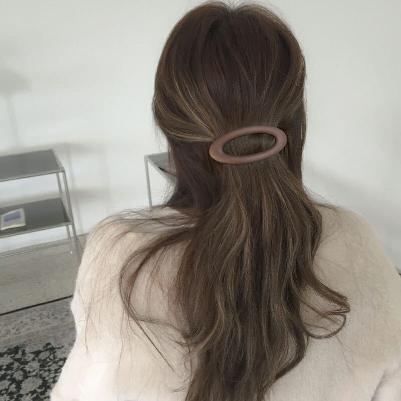 Simple matte back of head spring clip clip go out all-match girl side clip fashion clip Korean headdress hair clip