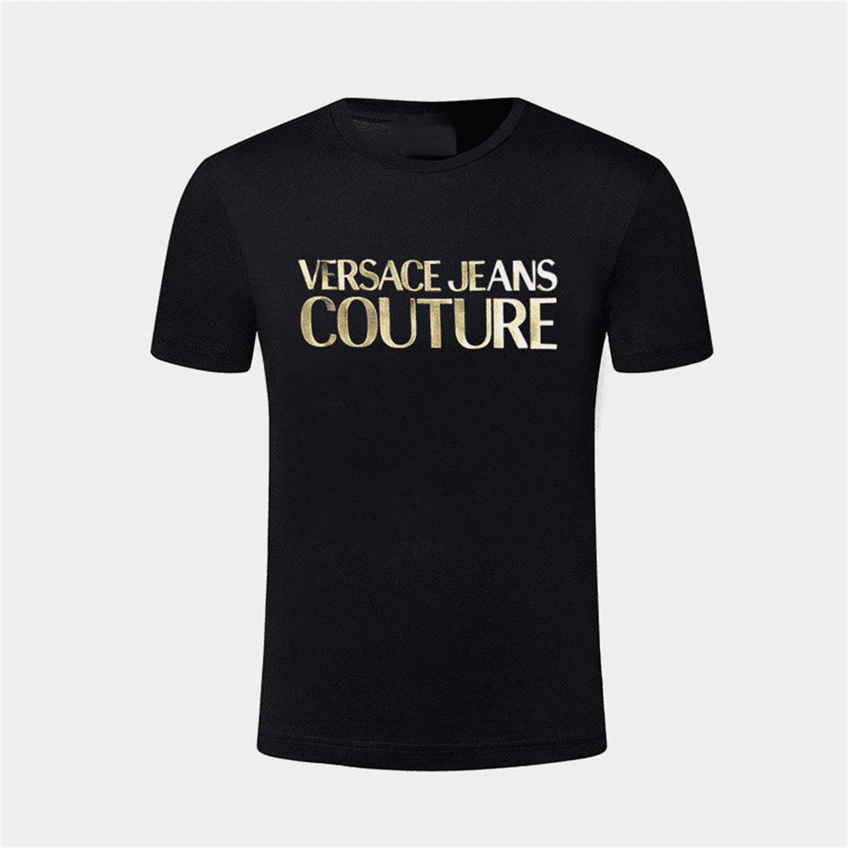 VERSACE-nouveau coton mode sens impression T-shirt à manches courtes hommes été marée ample cent hauts 100% coton