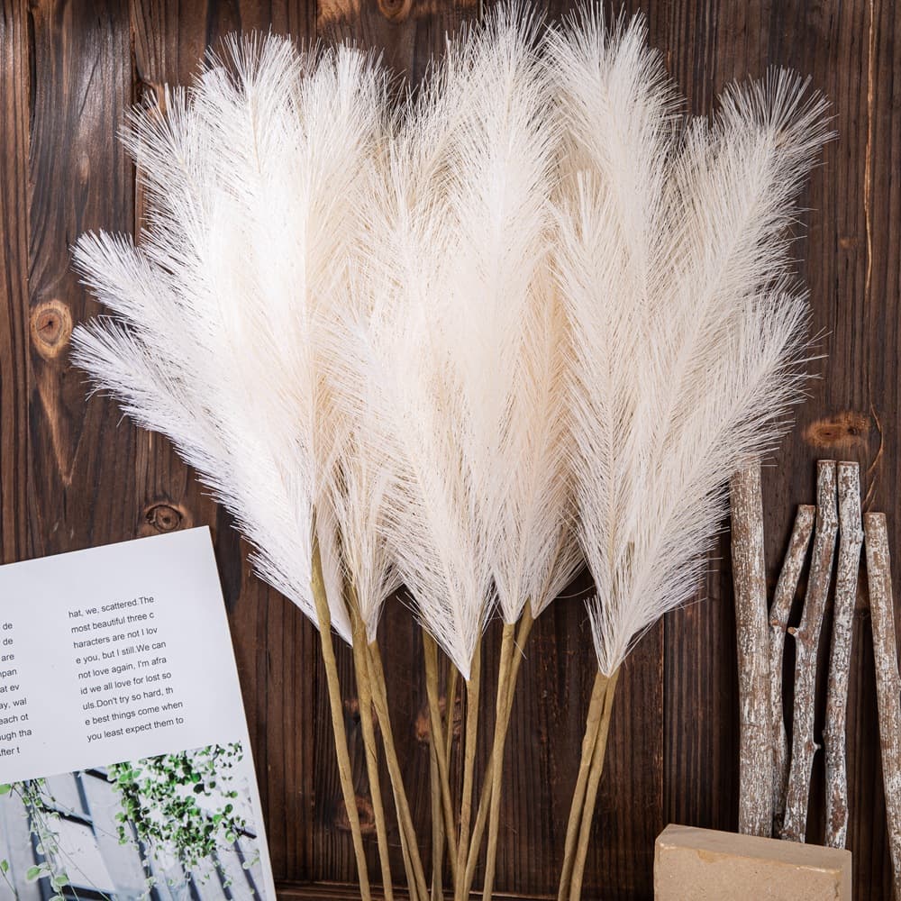 Wedding 4-pronged Pampas reed grass INS style artificial flowers home decoration cross-border wholesale artificial flowers MW85004