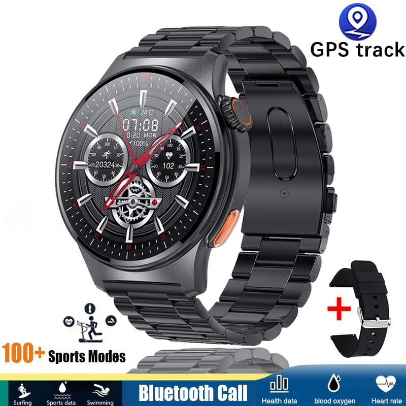 QW49 Waterproof Smart Watch 1.39" Display With ECG PPG Bluetooth Call Capabilities Encoder Feature