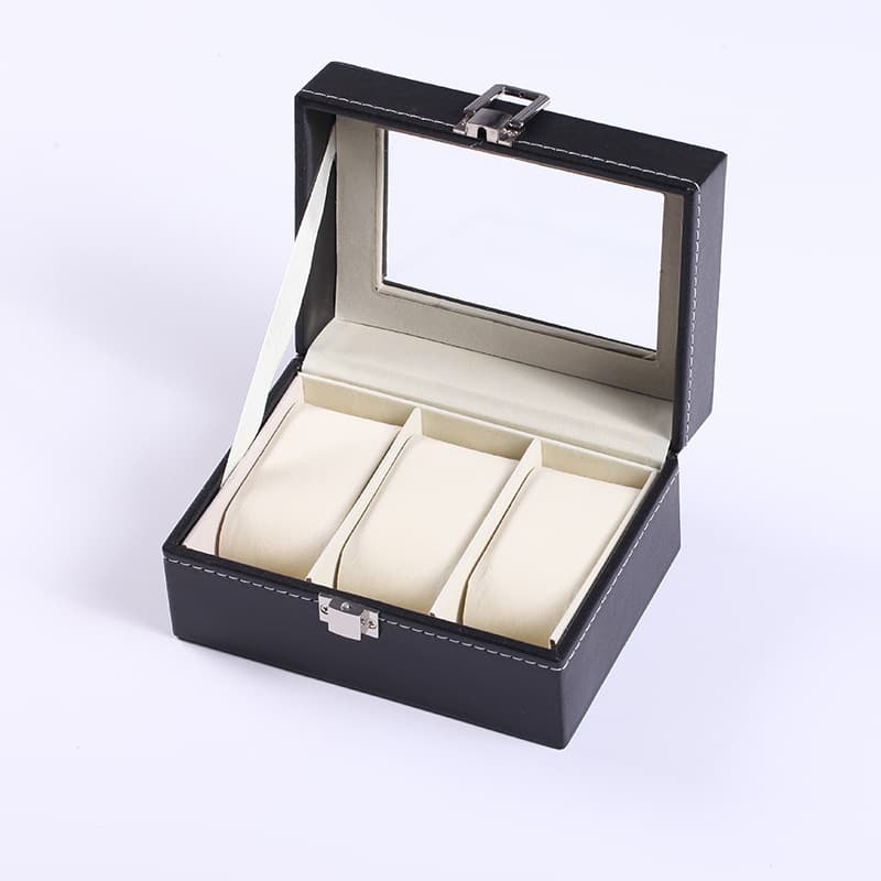 Fashion PU Leather Watch Case,Travel Watch Box,Gift For Men For Watch Display,Compact And Convenient Watch Storage,Ldeal For Travel And Home Storage