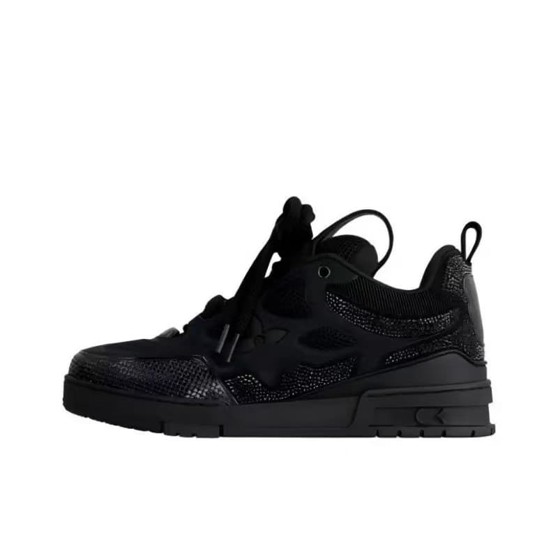 Commerce extérieur Gare européenne Nouvelles chaussures de skateboard de sport pour hommes incrustées de cristaux Confortables, polyvalentes et d