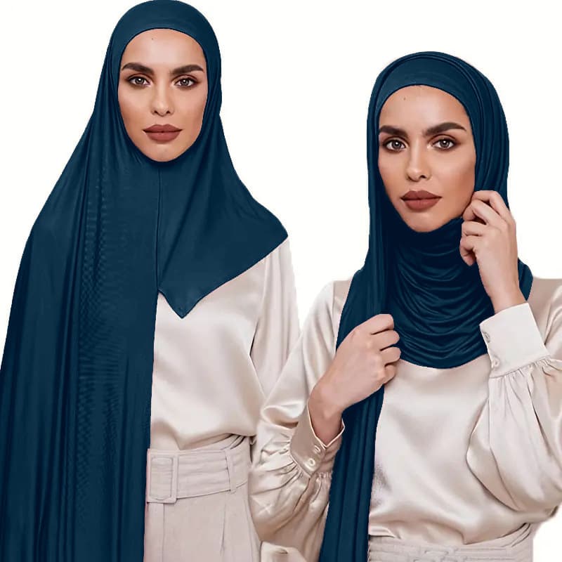 Premium Mercerized Cotton Headscarf – Sandproof Middle Eastern Scarf (2-in-1 Jersey Hijab For Women, Breathable & Lightweight)