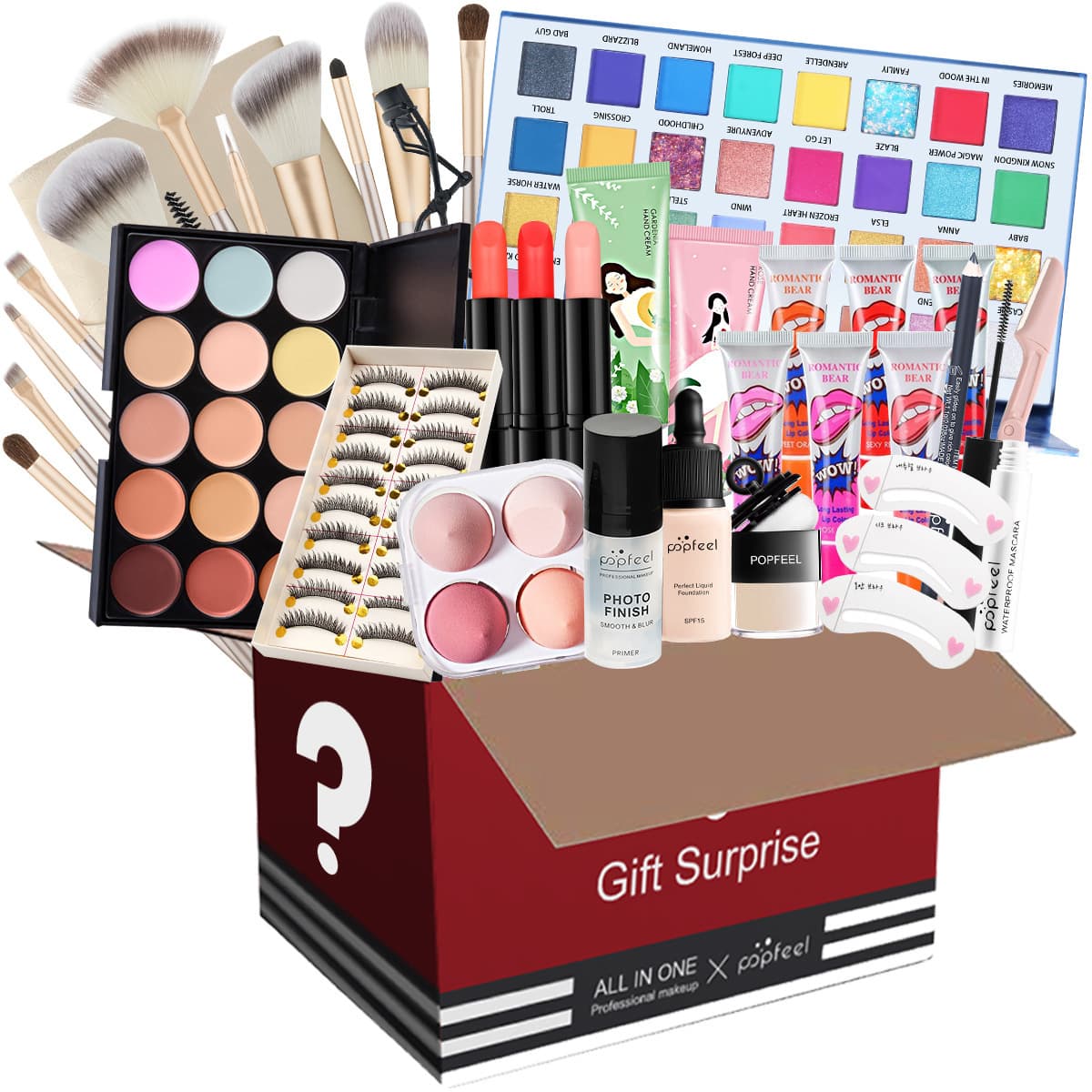 Makeup Sets Hit Popfeel Blind Box Makeup Combination Set Eye Shadow Foundation Cosmetics Gift Box Color Number POP003