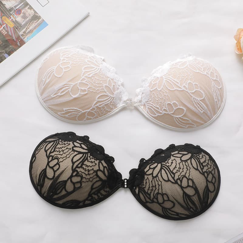 sexy lace round cup silicone breast patch ultra-thin push-up strapless breast pad