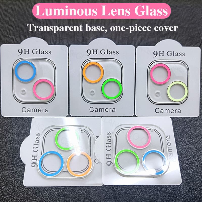 Luminous Camera Lens Tempered Glass for iPhone 11 12 13 Pro Max Camera Screen Protector on For iPhone 12mini 11 12 pro m