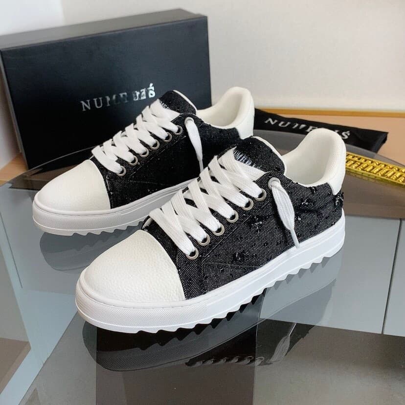 In Stock, High Quality Numeris Men's Fashionable Distressed Canvas Shoes, Casual Sports Flat Shoes.
