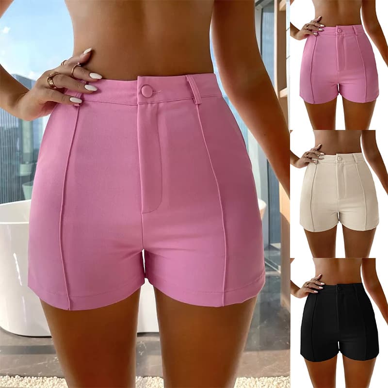 Women's Clothing Summer Hot Girl Fashion New Sexy Shorts High Waist Tight Hip Hot Pants Women