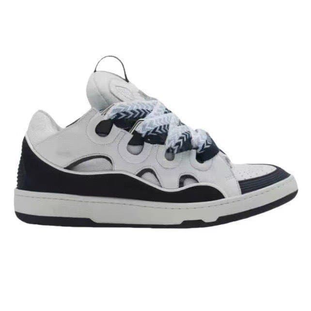 Nouvelles chaussures de sport décontractées CURB pour hommes et femmes, en cuir patchwork à lacets, style cross-frontalier. Nouvelles chaussures d
