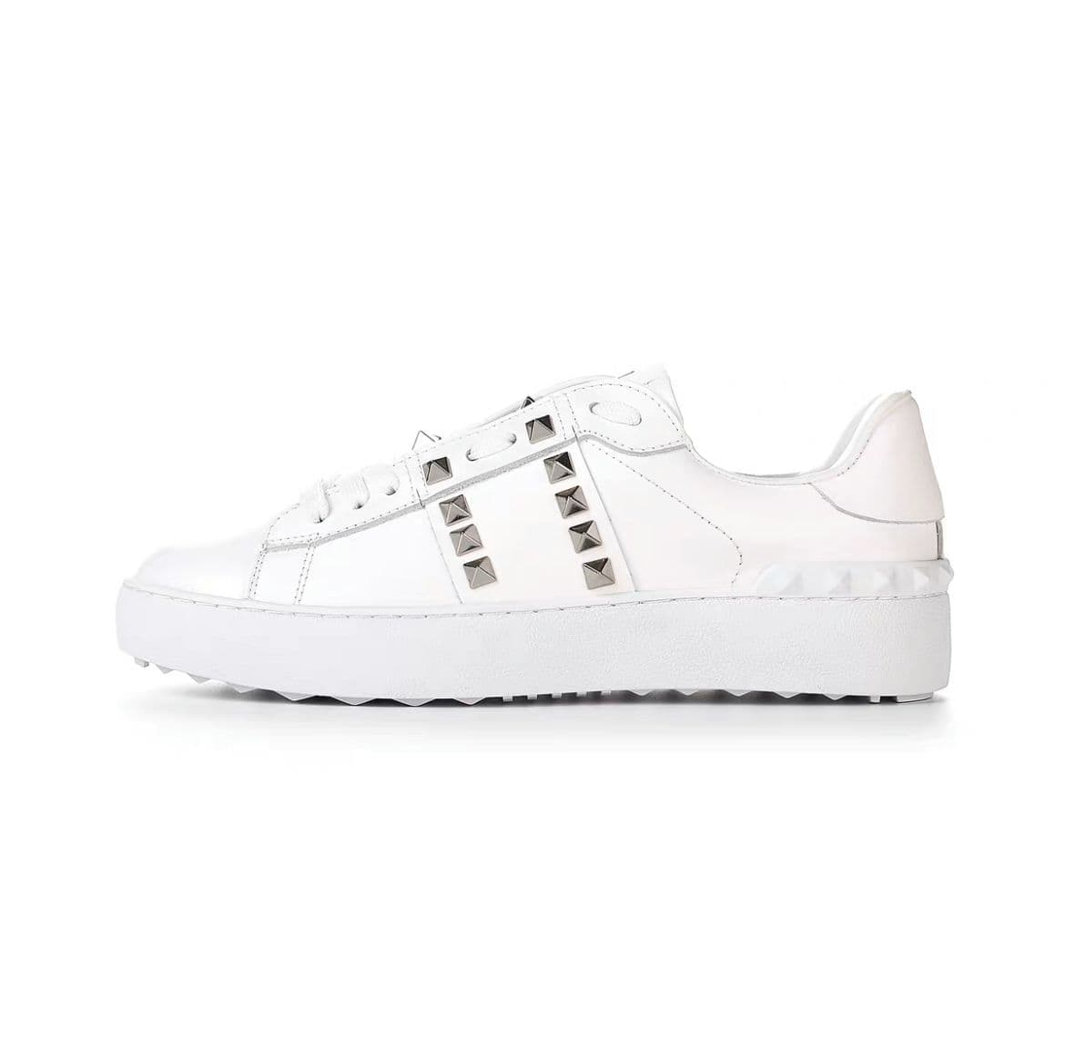 Hualun V – petites chaussures blanches à rivets en cuir pour hommes et femmes, polyvalentes, quatre saisons, pour la maison, loisirs, printemps au