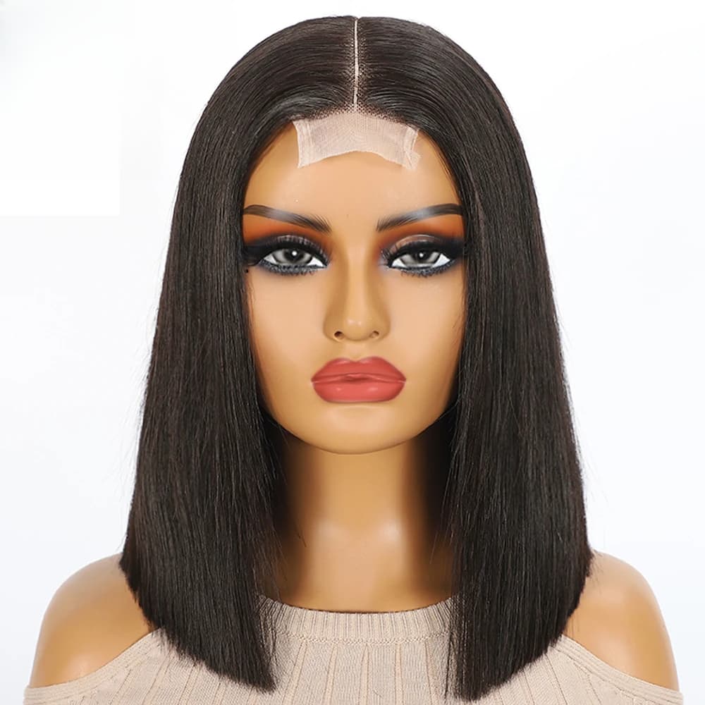 300 Density Super Double Drawn Bone Straight Bob Human Hair Wigs 12A Hair Glueless 5x5 2x6 13x4 HD Lace Wigs For Women
