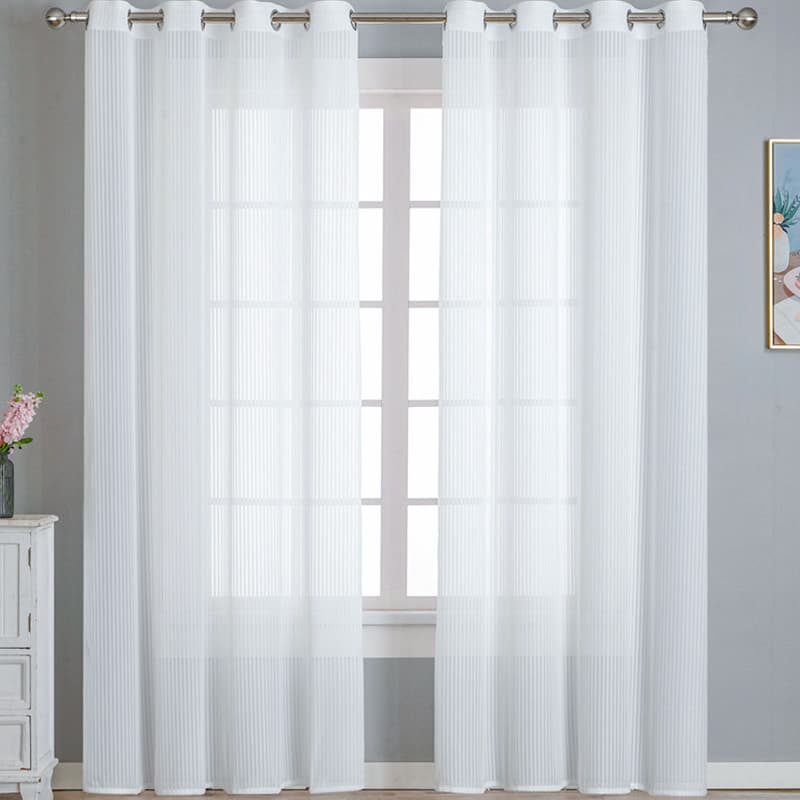 Dreamy Vertical Sheer Blinds - Light Filtering Translucent Window Curtains (Sunlight Diffusing Privacy Protection Soft Linen Texture 90 Inch Length)