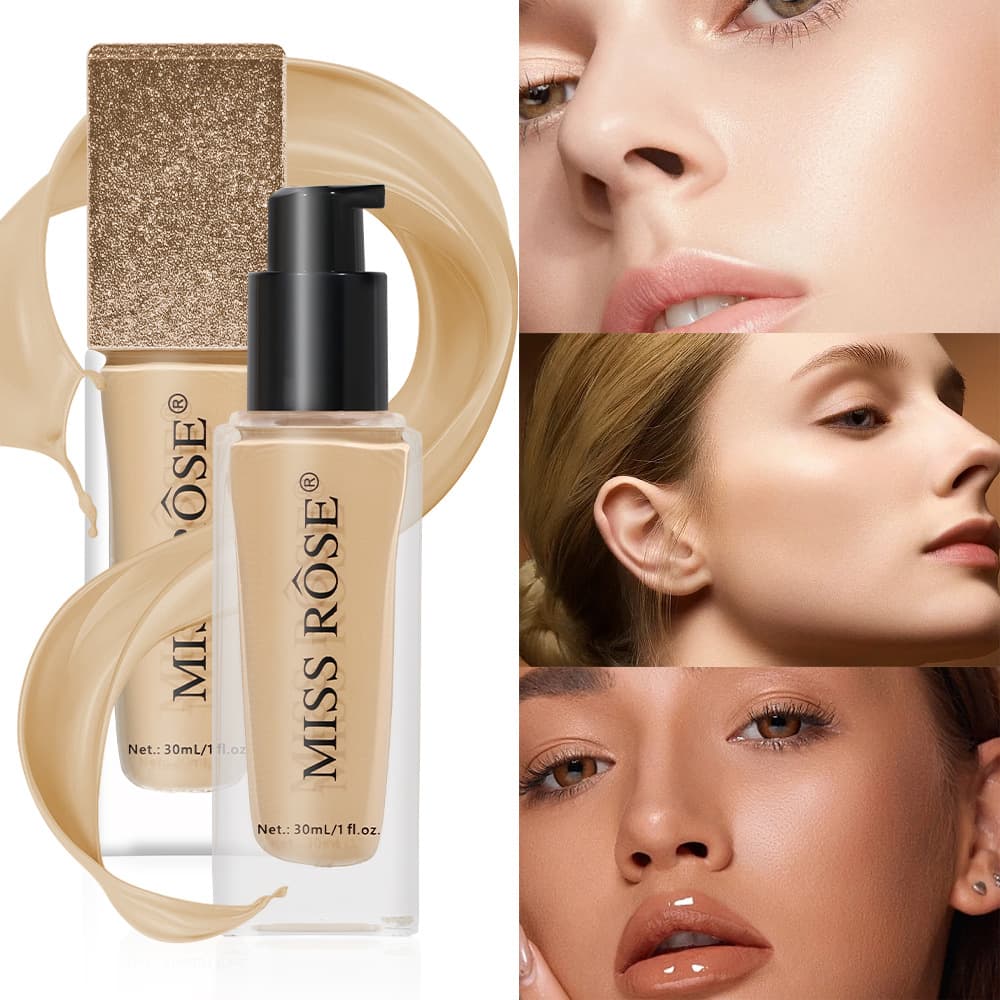 Makeup Long Lasting Waterproof Non Smearing Liquid Foundation Light Natural Clear Sweat Proof Oil Control Concealer Foundation