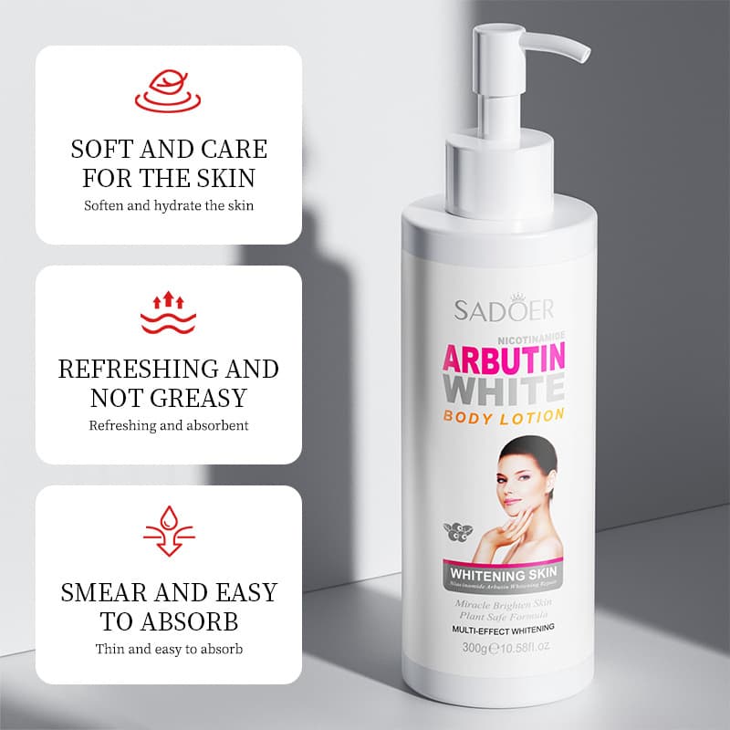 SADOER Niacinamide Arbutin Whitening Nourishing Moisturizing and Anti drying Body Lotion