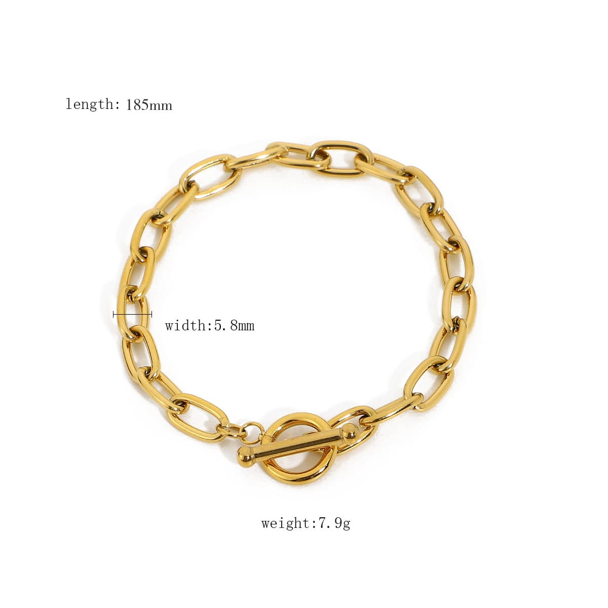 Bracelet en acier inoxydable et zircon, bracelet de niche haut de gamme, bague simple en acier titane et or, bijou de main