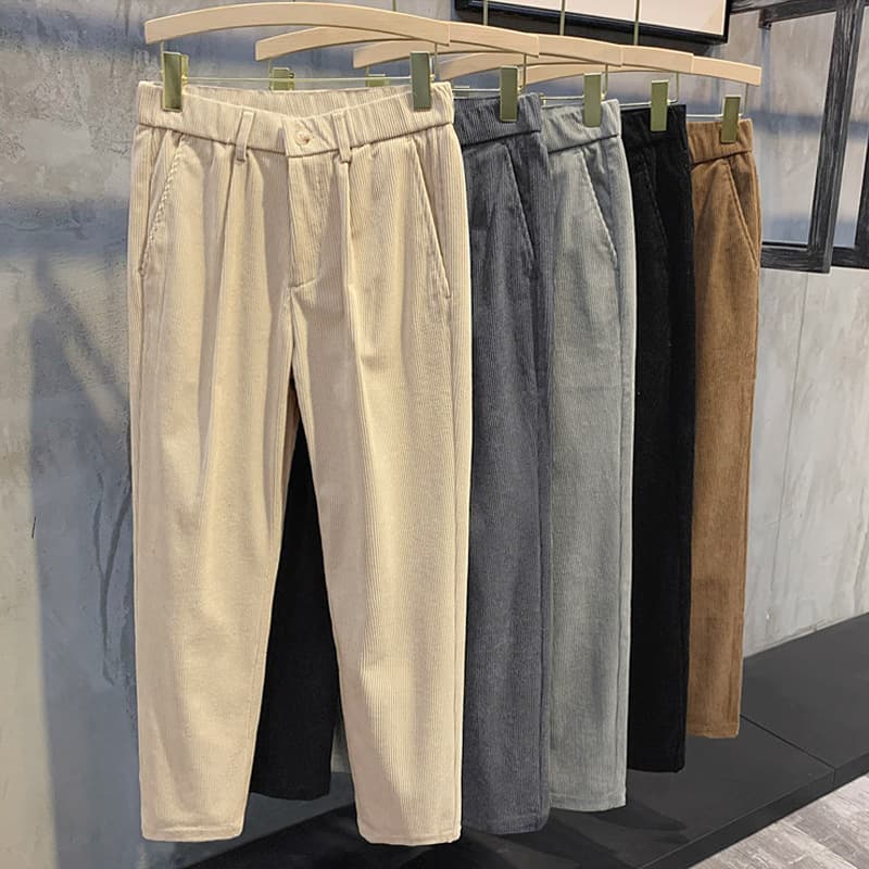 Men's Clothing Men's corduroy pants men versatile men's long trousers straight casual trousers men's trousers wholesale men's trousers summer