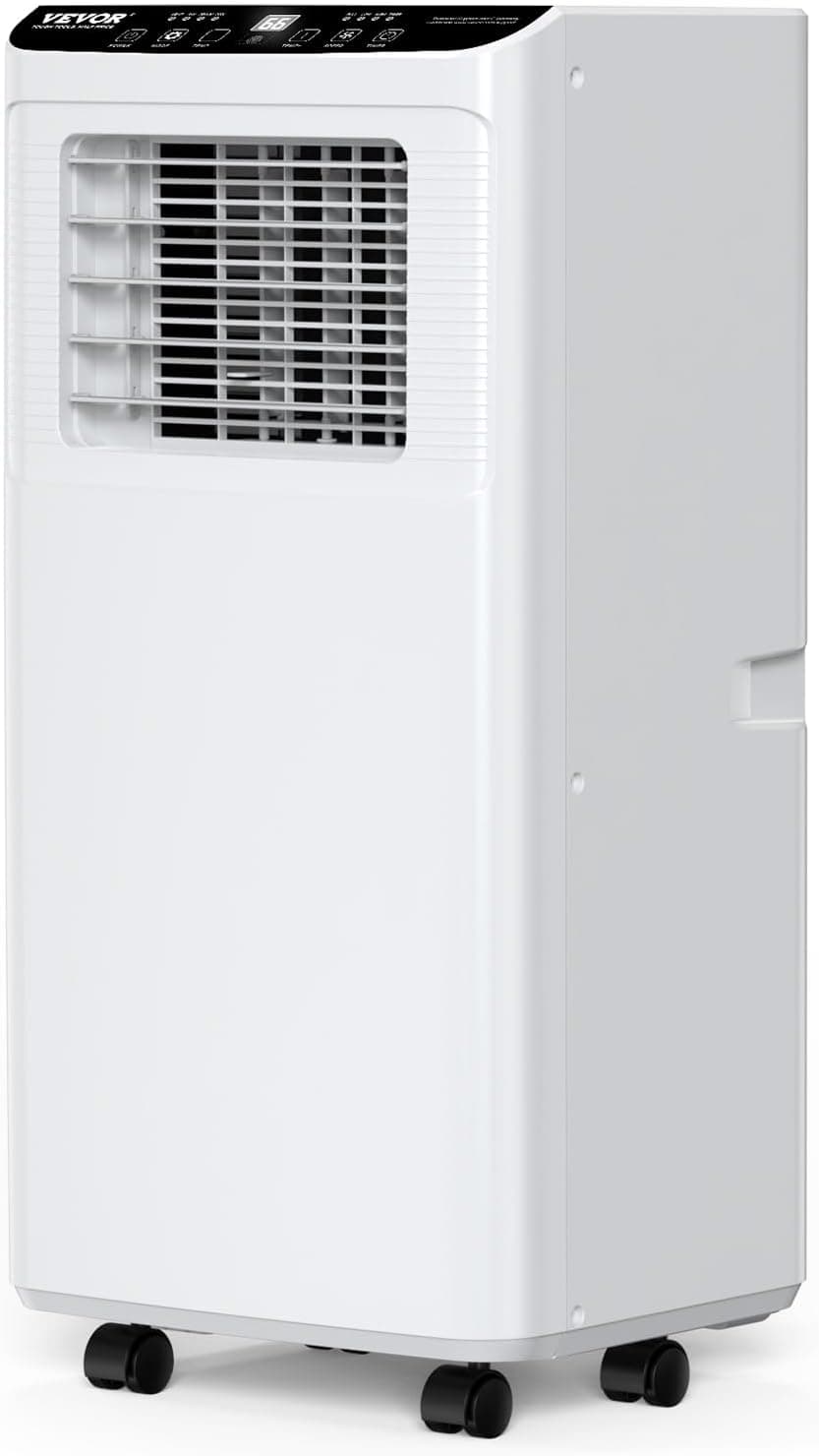 VEVOR 8,000 BTU Portable Air Conditioners - Cool To 350 Sq.Ft With Remote Control, 3-in-1 Portable AC Unit With Dehumidifier, Fan Modes For Bedroom