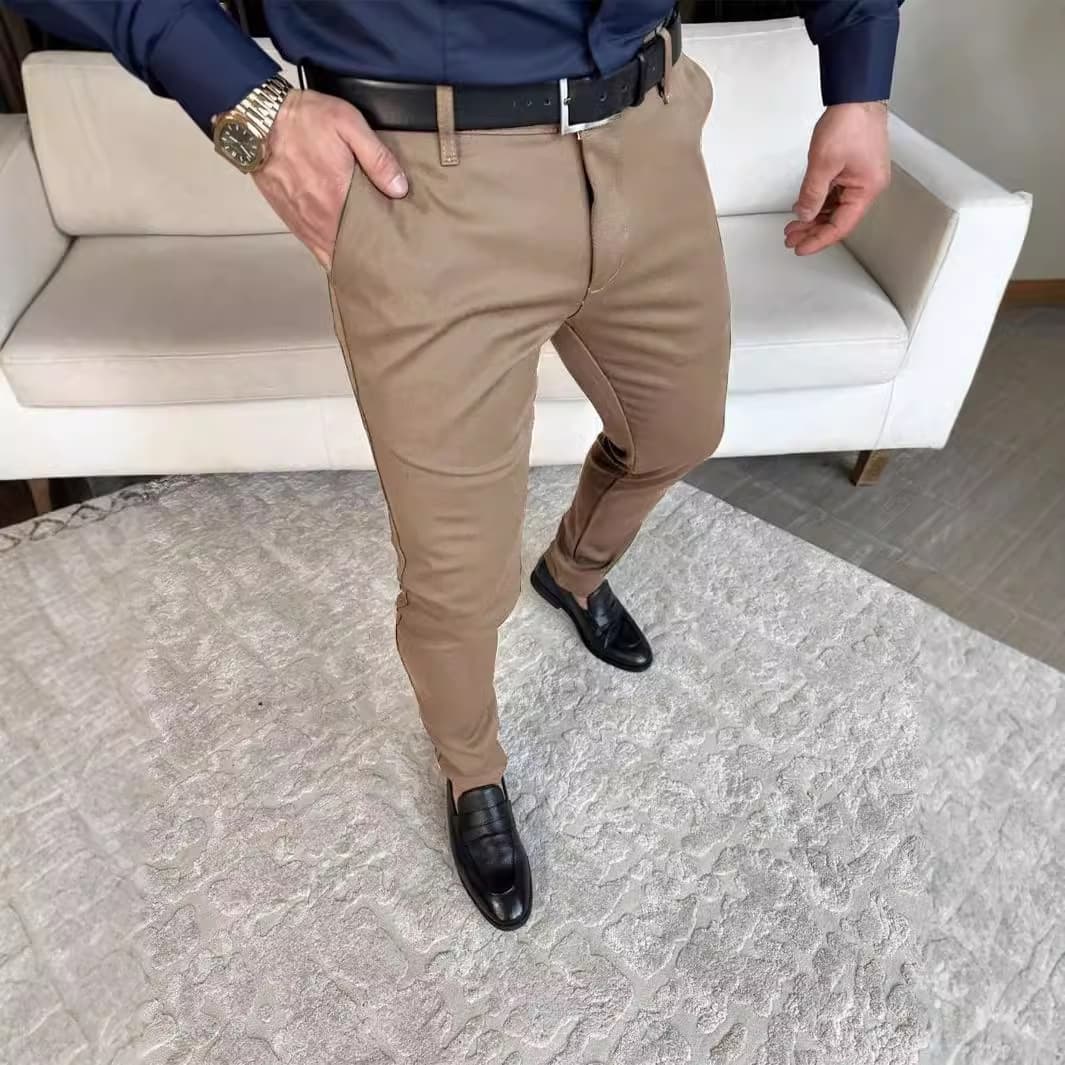 Solid Color Straight Loose Trendy All Match Spring And Autumn Pants