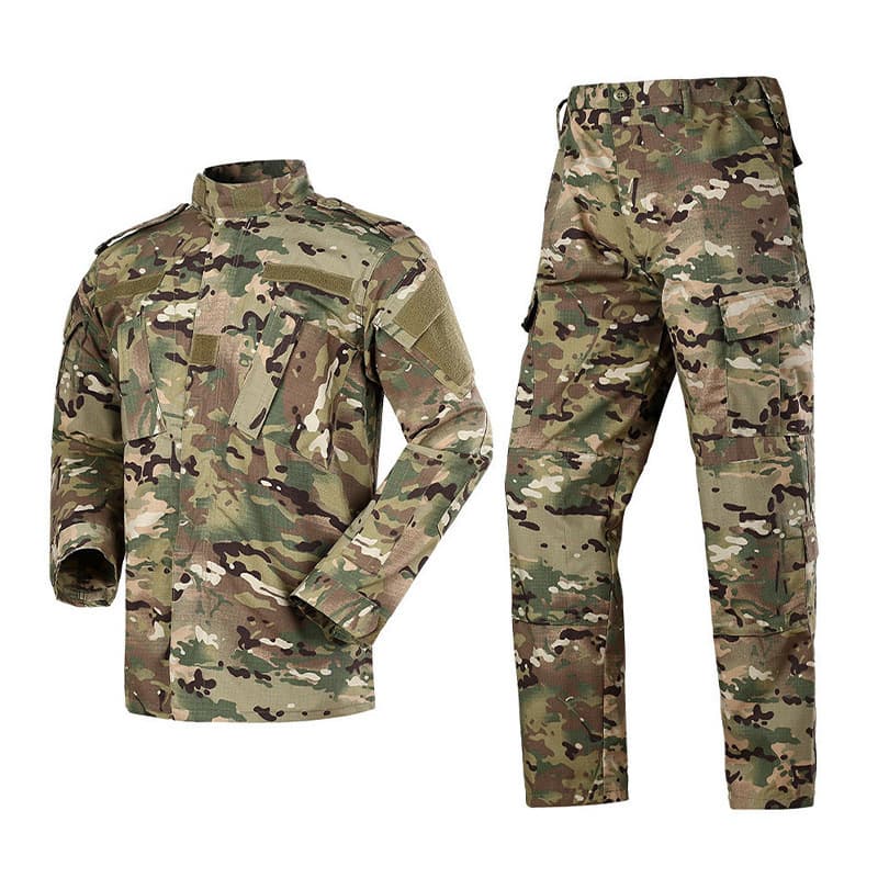 Men's Clothing ACU Second Generation Suit Camouflage Suit Men's Outdoor Tactical Training Suit MC Camouflage Training Suit Python Pattern EMR