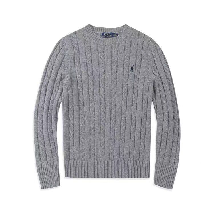 Pull homme automne-hiver 2024, modèle Paul Twist, col rond, col rond, en pur coton chaud, manches longues.