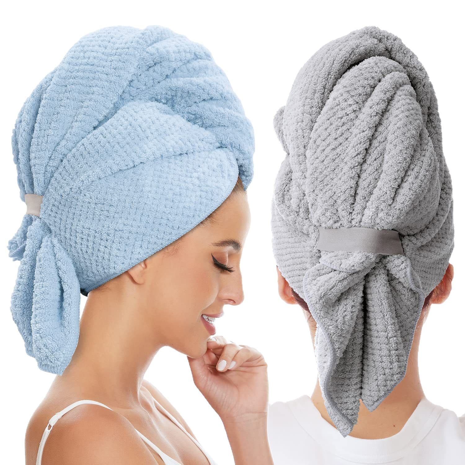 Microfiber Pineapple Pattern Dry Hair Cap With Large Size Water Absorption And Quick Drying Hair Shower Cap