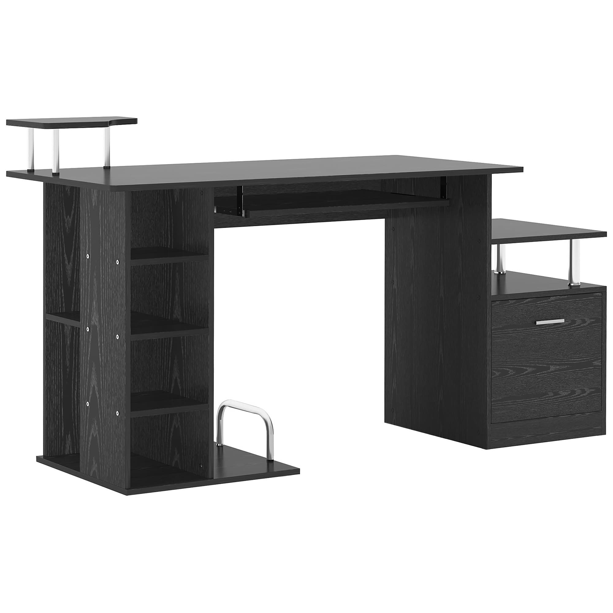 Homcom Luxe Parc enclos modulable pour Chien 8 Panneaux Porte verrouillable Acier époxy Noir