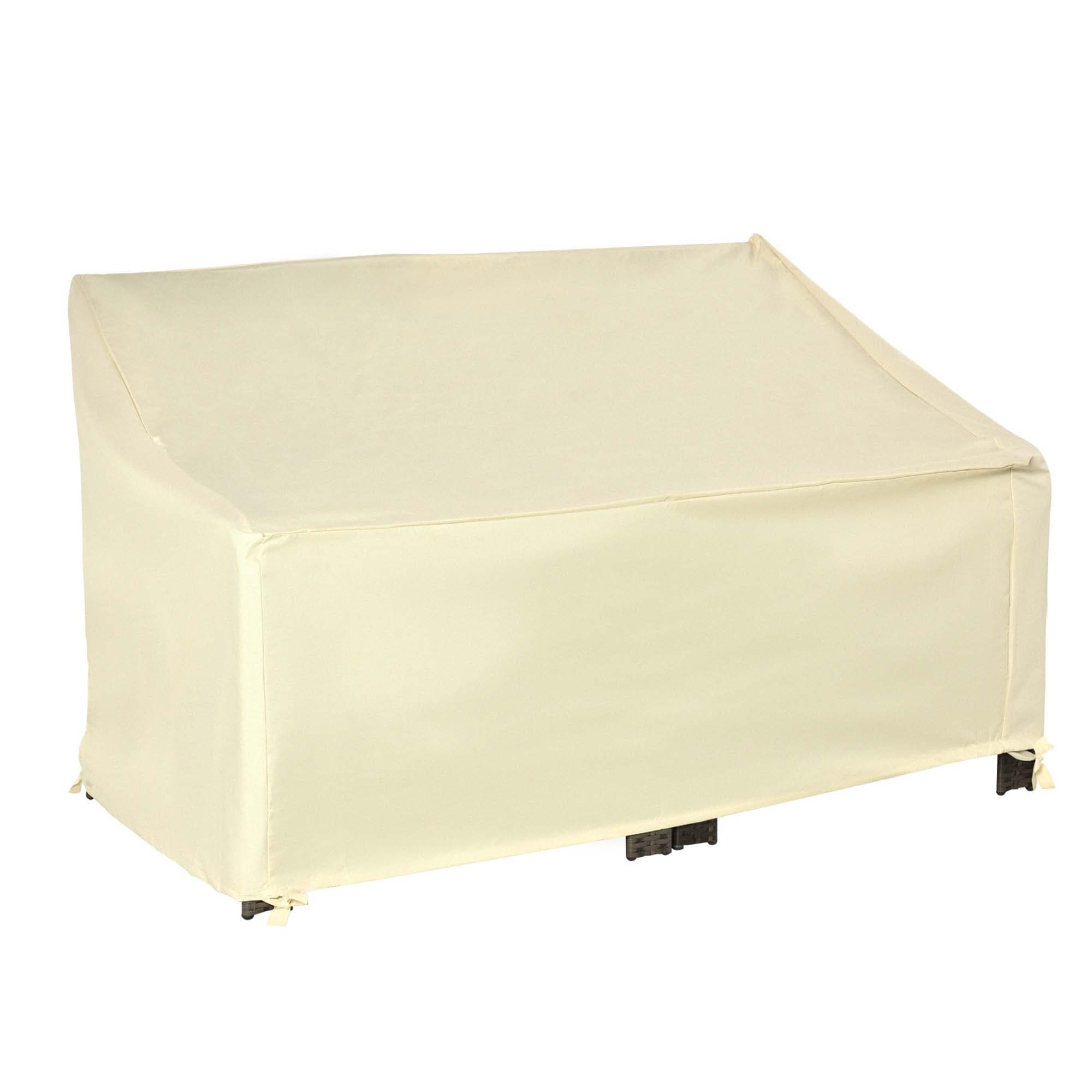 Outsunny Housse Meuble Jardin Bâche Étanche Oxford 600D 140Lx84lx56/94H cm Beige Aosom France