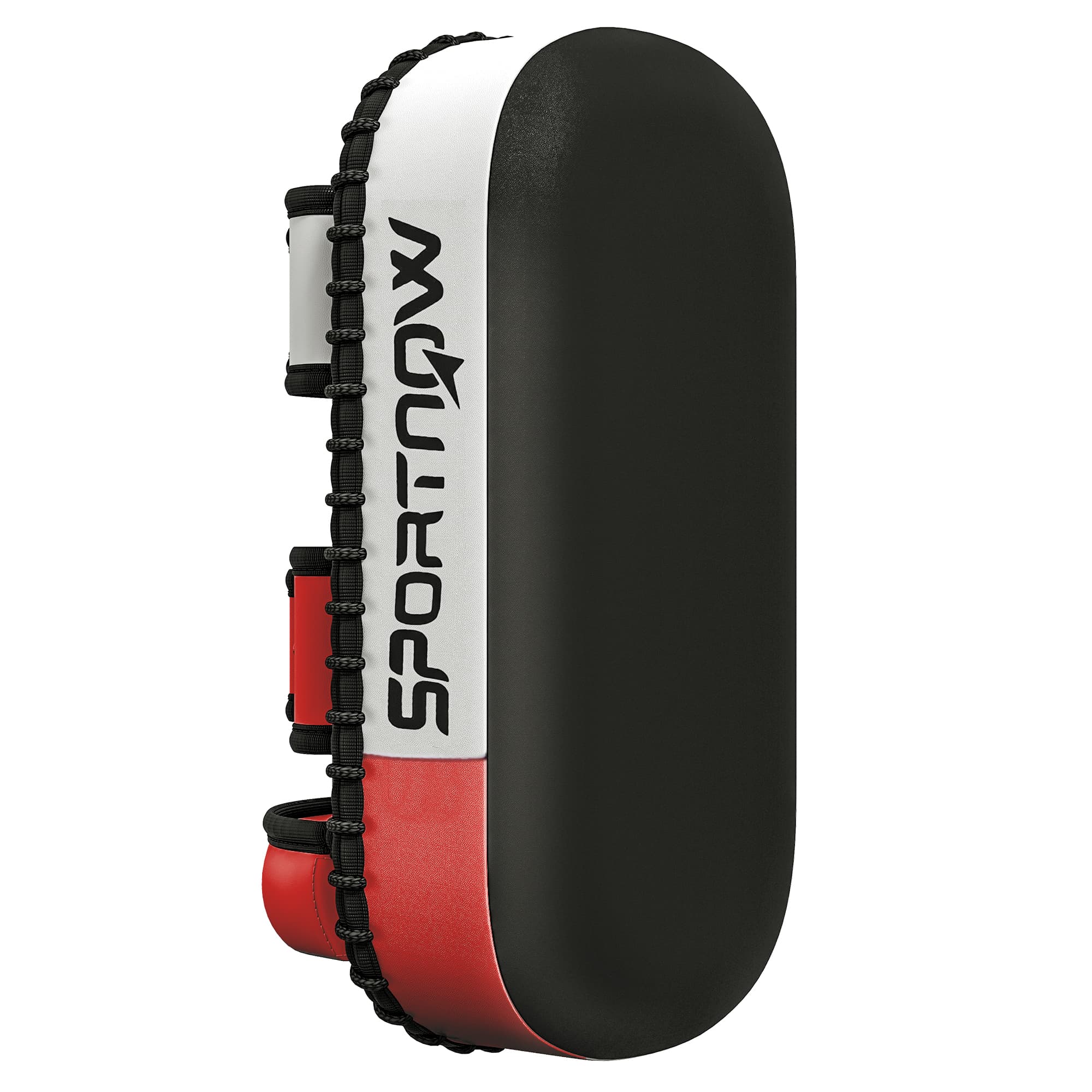 SPORTNOW Bouclier de Frappe Boxe Muay Thai Karaté Kickboxing Protection Entraînement Maison Noir Aosom France