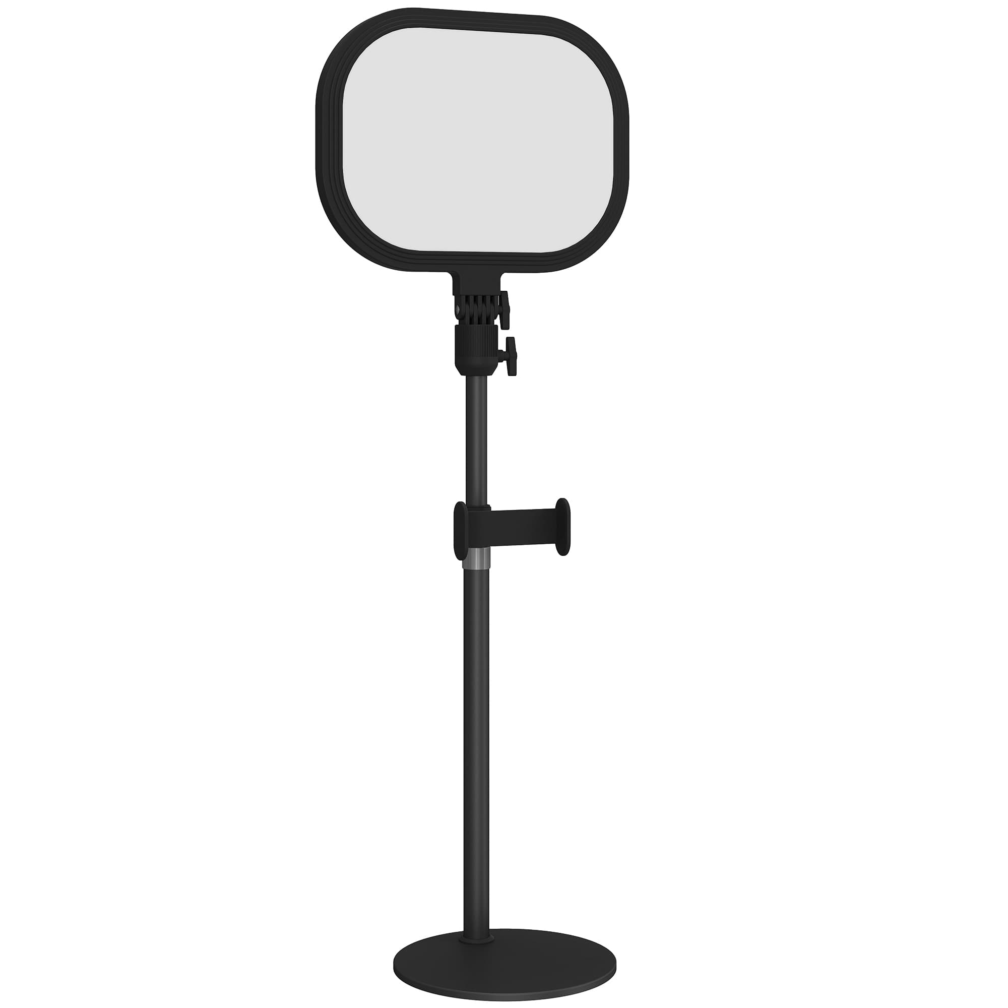 HOMCOM Lampe de bureau LED dimmable 5 modes de couleur 10 niveaux de luminosité port USB minuterie support pour téléphone noir