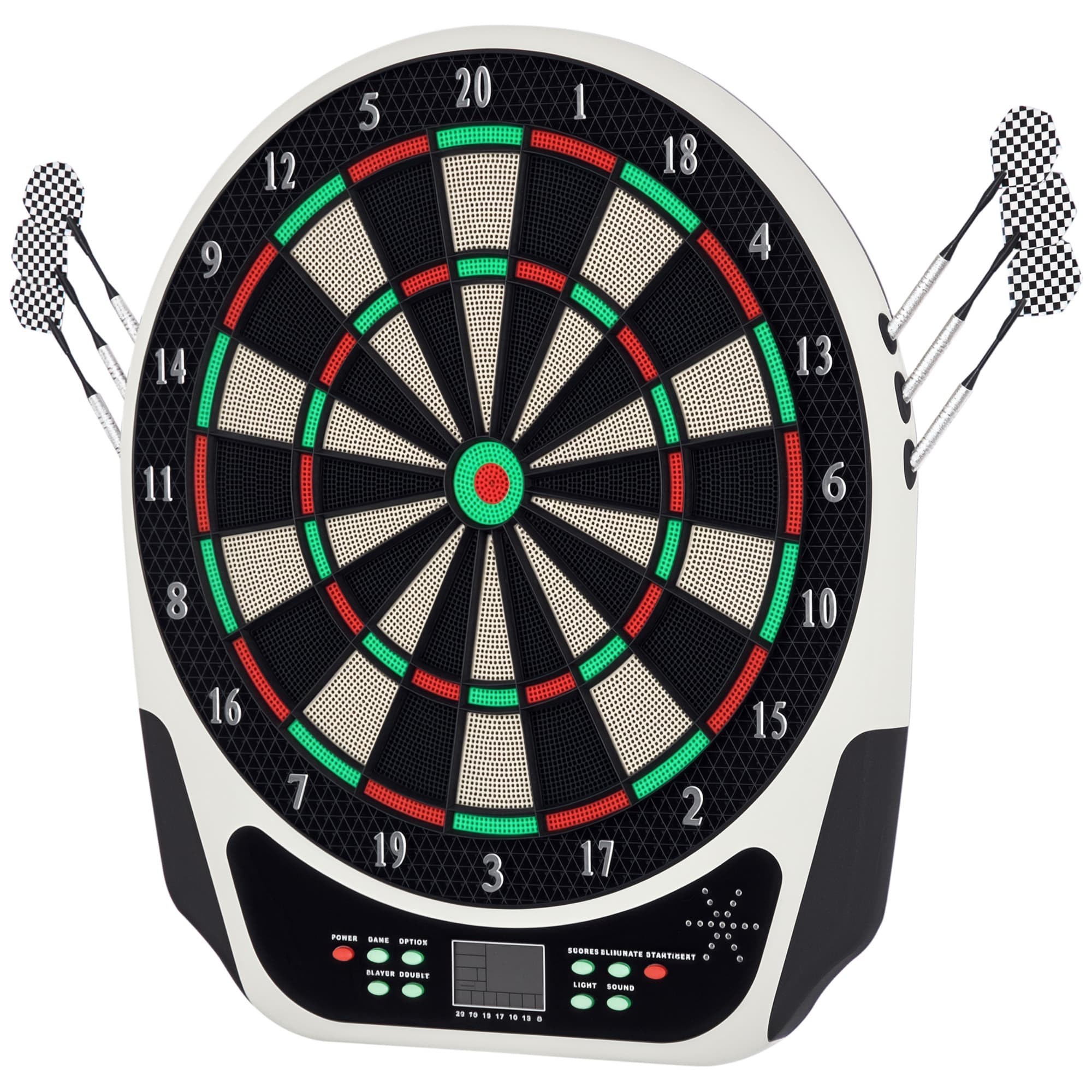 HOMCOM Cible Jeu de Flechettes Electronique Professionnel 159 Jeux Varies