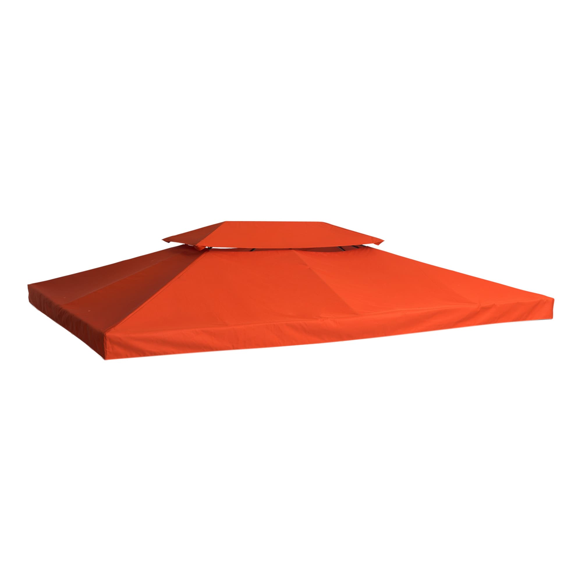 Homcom Toile de Rechange pour Pavillon Tonnelle Tente Polyester Haute Densité Imperméabilisé 180 g/m2 3 x 4 m Orange Terracotta Aosom France
