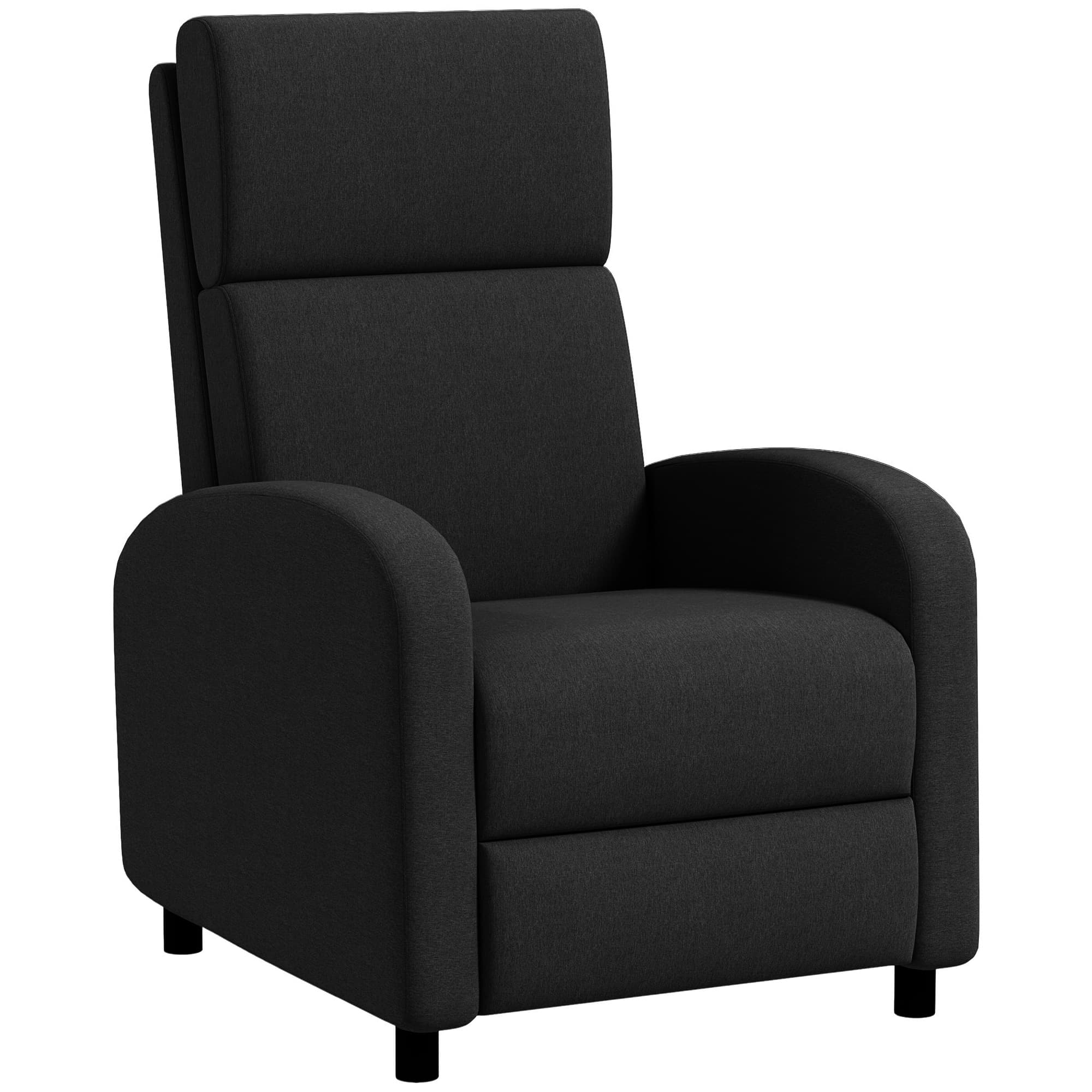 HOMCOM Fauteuil relax fauteuil inclinable salon fauteuil de relaxation - dossier réglable jusqu'à 160° repose-pieds intégré