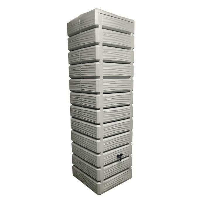 Récupérateur d'eau DUNE - Plastique - Grege - Rectangulaire - 60 x 60 x 210 cm - 700L - BELLI