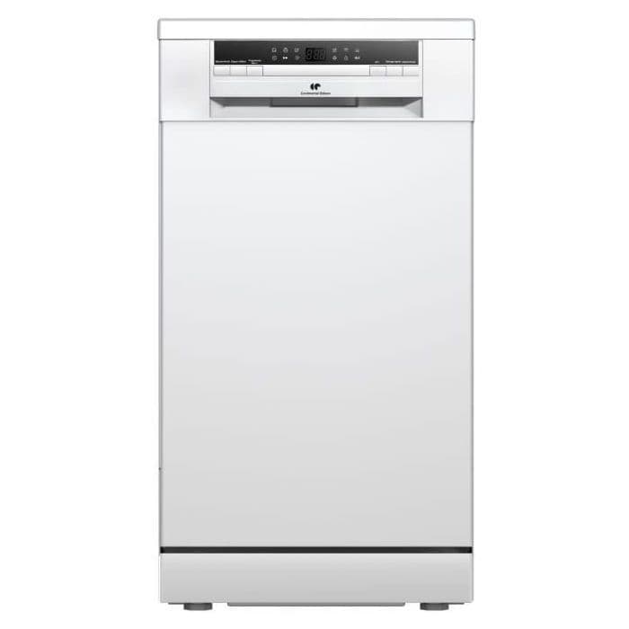 Lave-vaisselle pose libre - CONTINENTAL EDISON - CELV1145W - 11 couverts - 45 cm - 45 dB - Blanc