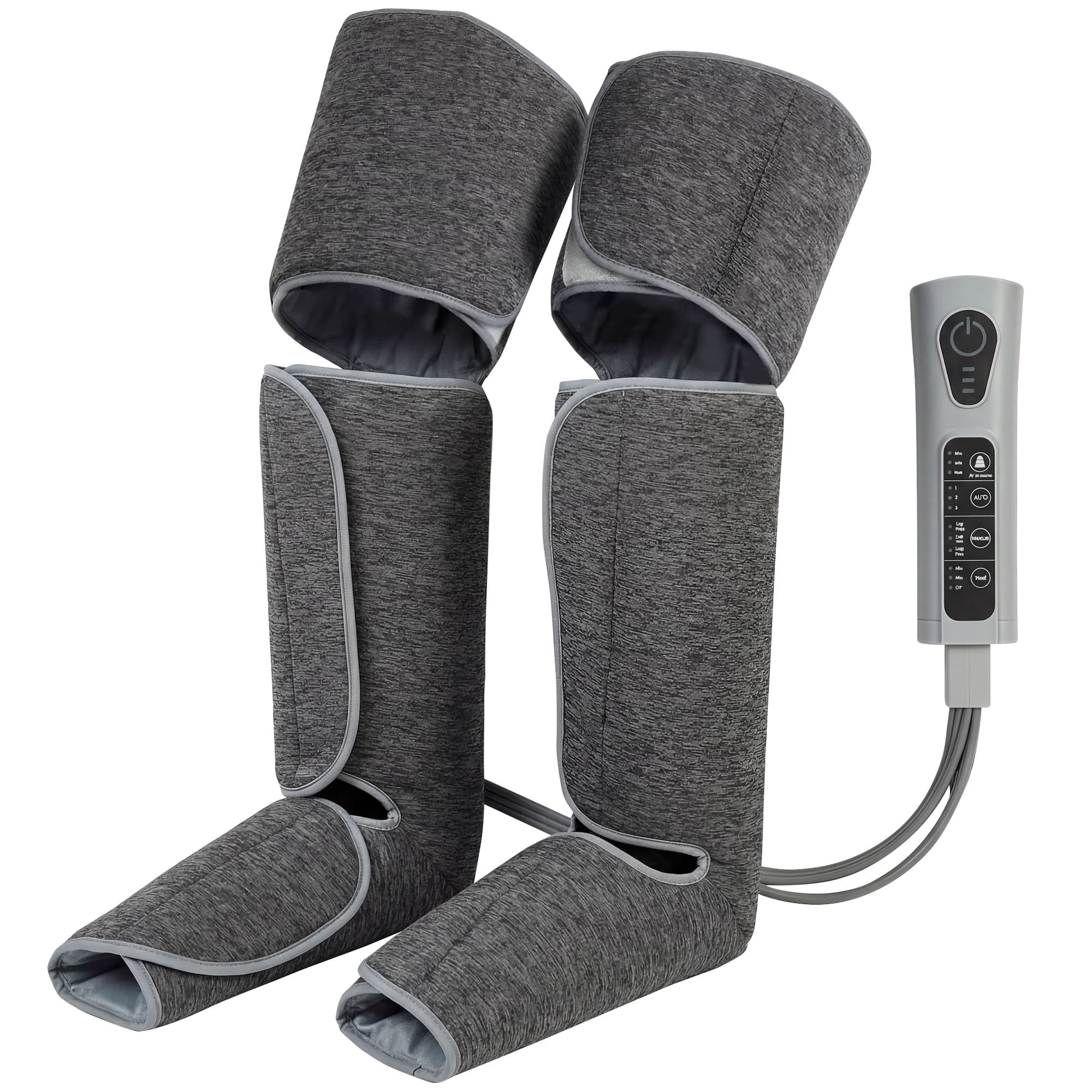 HOMCOM Masseur de jambes, masseur de compression pour les mollets, les genoux, les pieds avec chaleur, 3 modes automatiques