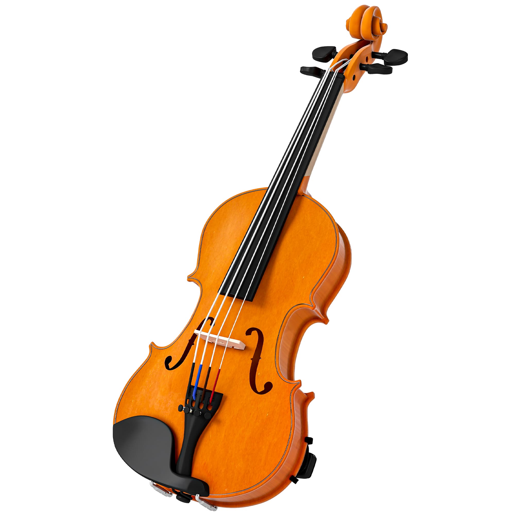 HOMCOM Violon 4/4 ensemble de violon en bois massif pour adultes et débutants avec étui léger et portable 60 x 21 cm marron
