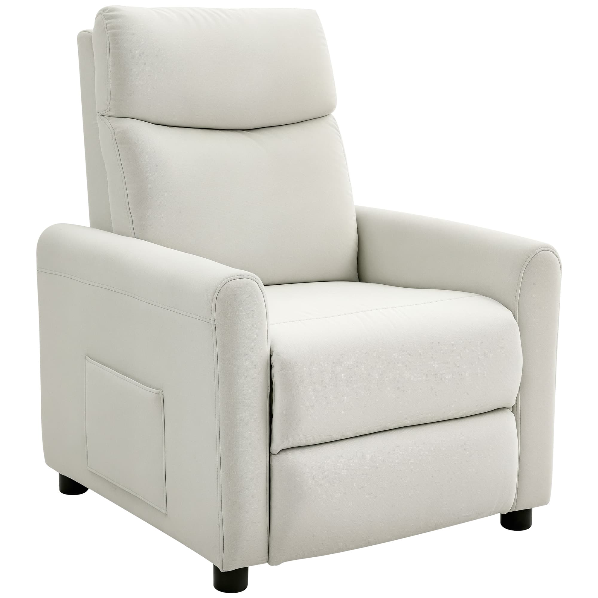 HOMCOM Fauteuil relax TV avec ressorts ensachés pour salon
