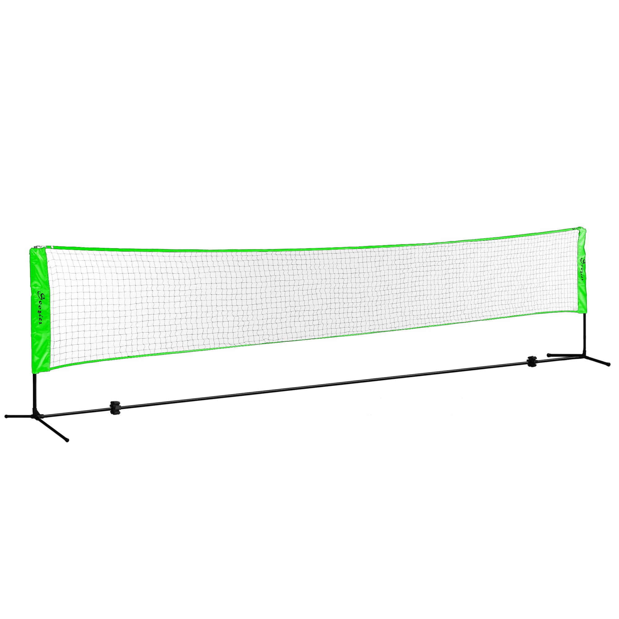SPORTNOW Ensemble set complet de badminton, pickleball et volleyball, 3 en 1, jeux sport extérieur avec filet hauteur réglable