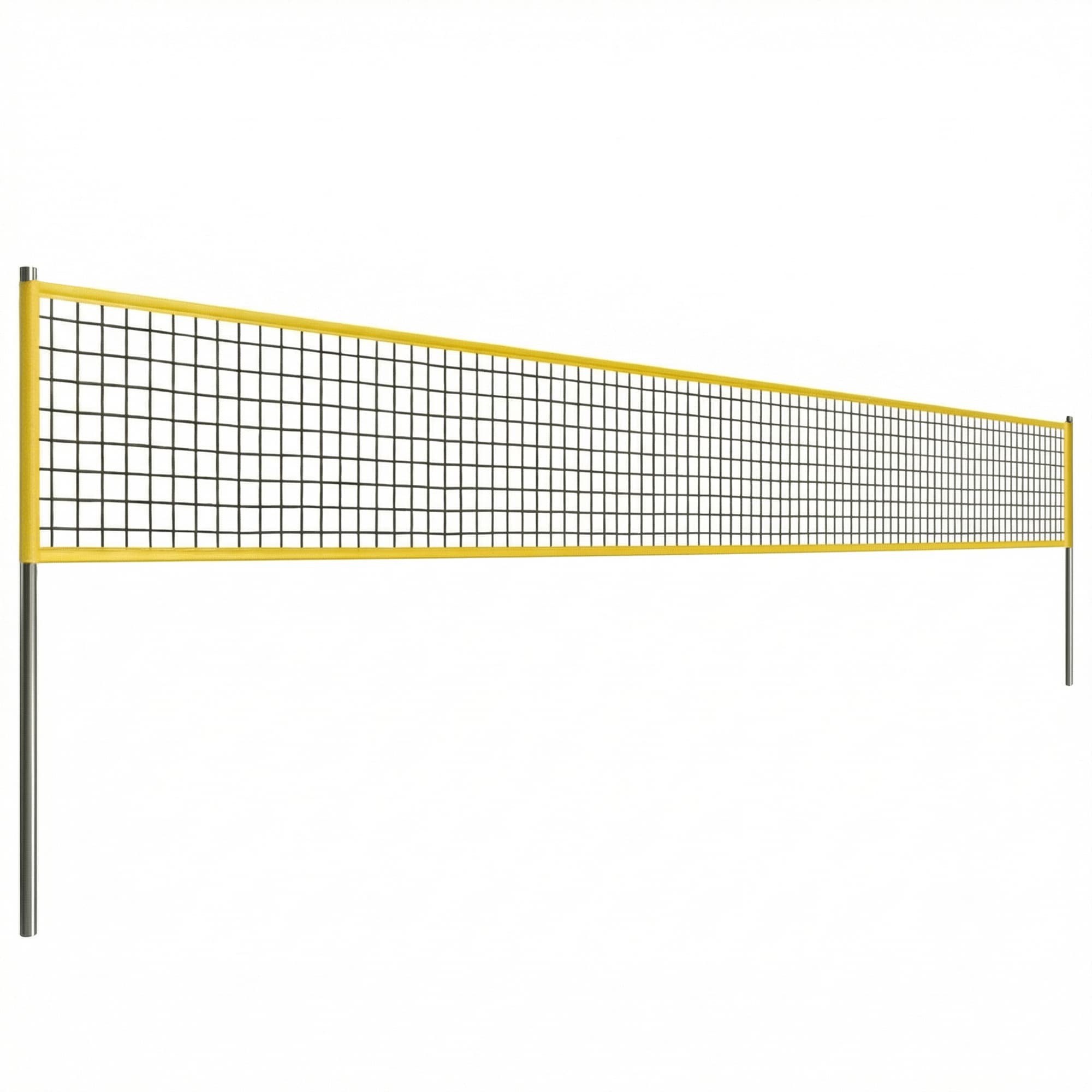 SPORTNOW Ensemble de Volley-Ball et Badminton, Poteaux en Acier Hauteur Réglable, Sac de transport, pour Pelouse Plage Jardin