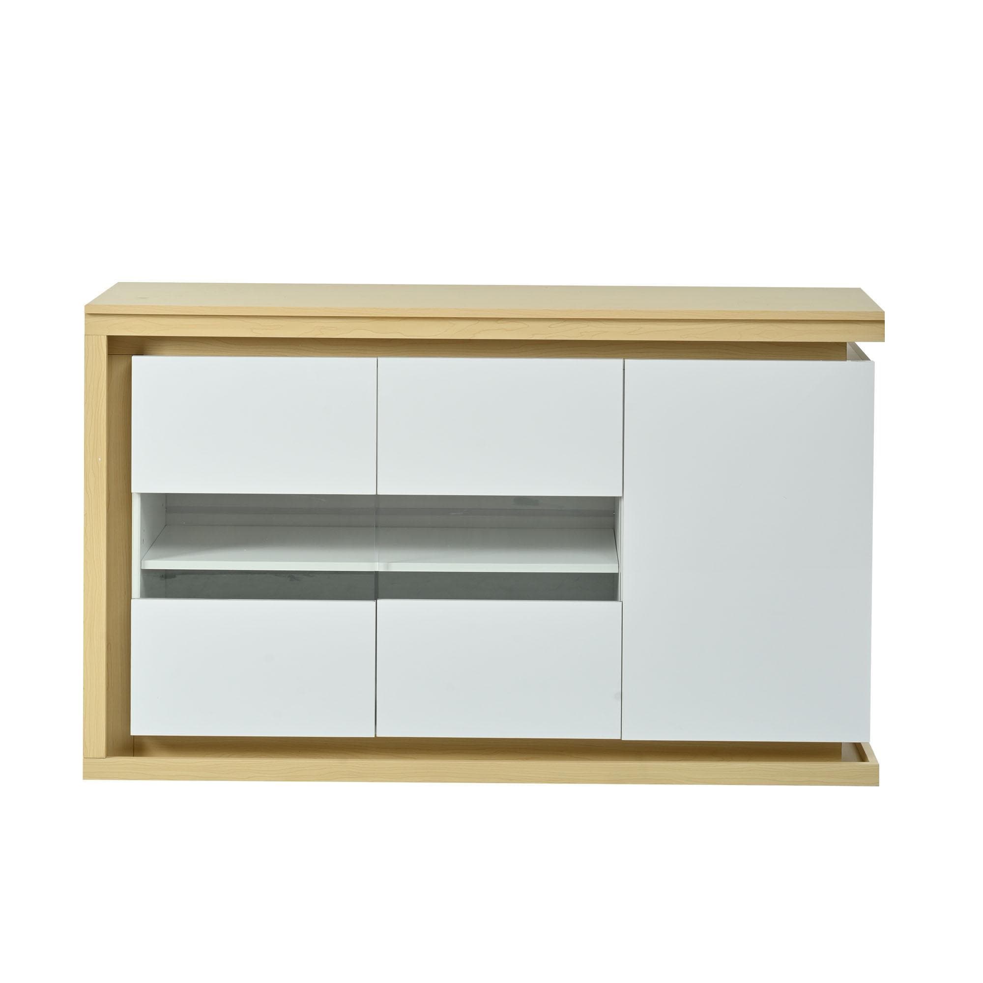 Buffet moderne, Blanc Aosom France