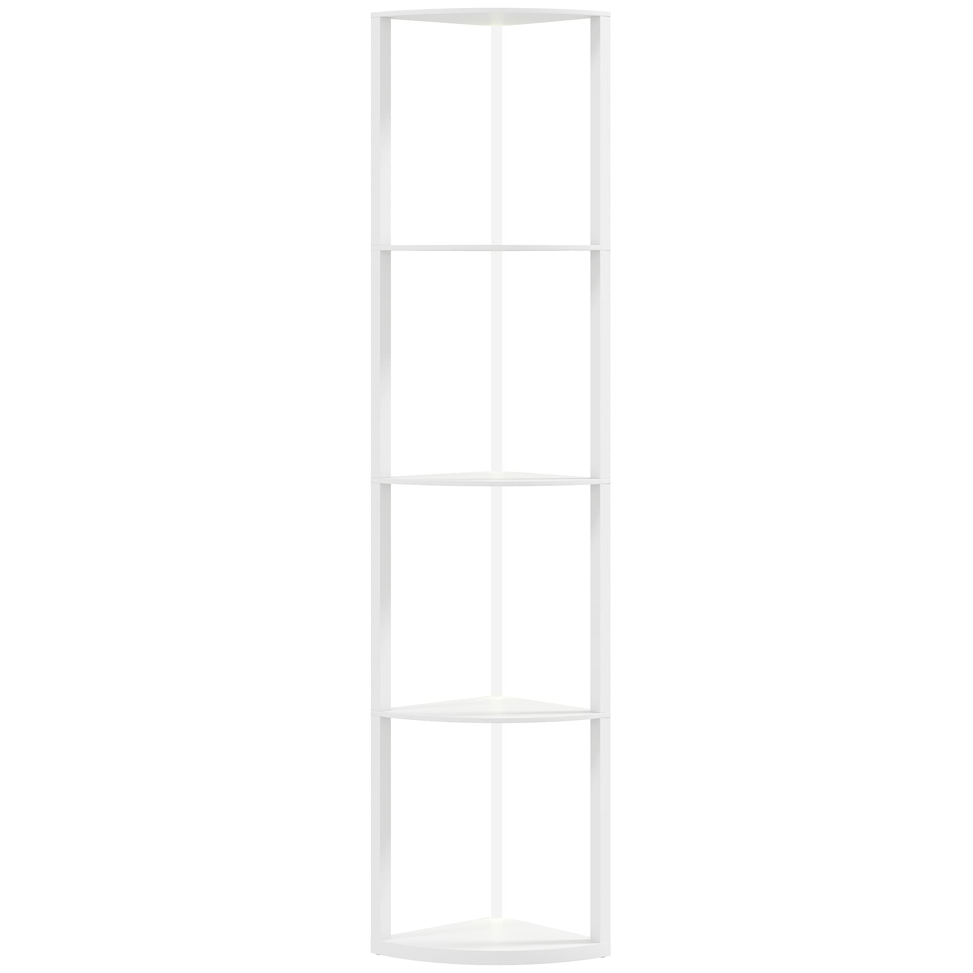 HOMCOM Lampe sur pied LED 5 niveaux dimmable avec étagères, changement de couleur RGB, télécommande