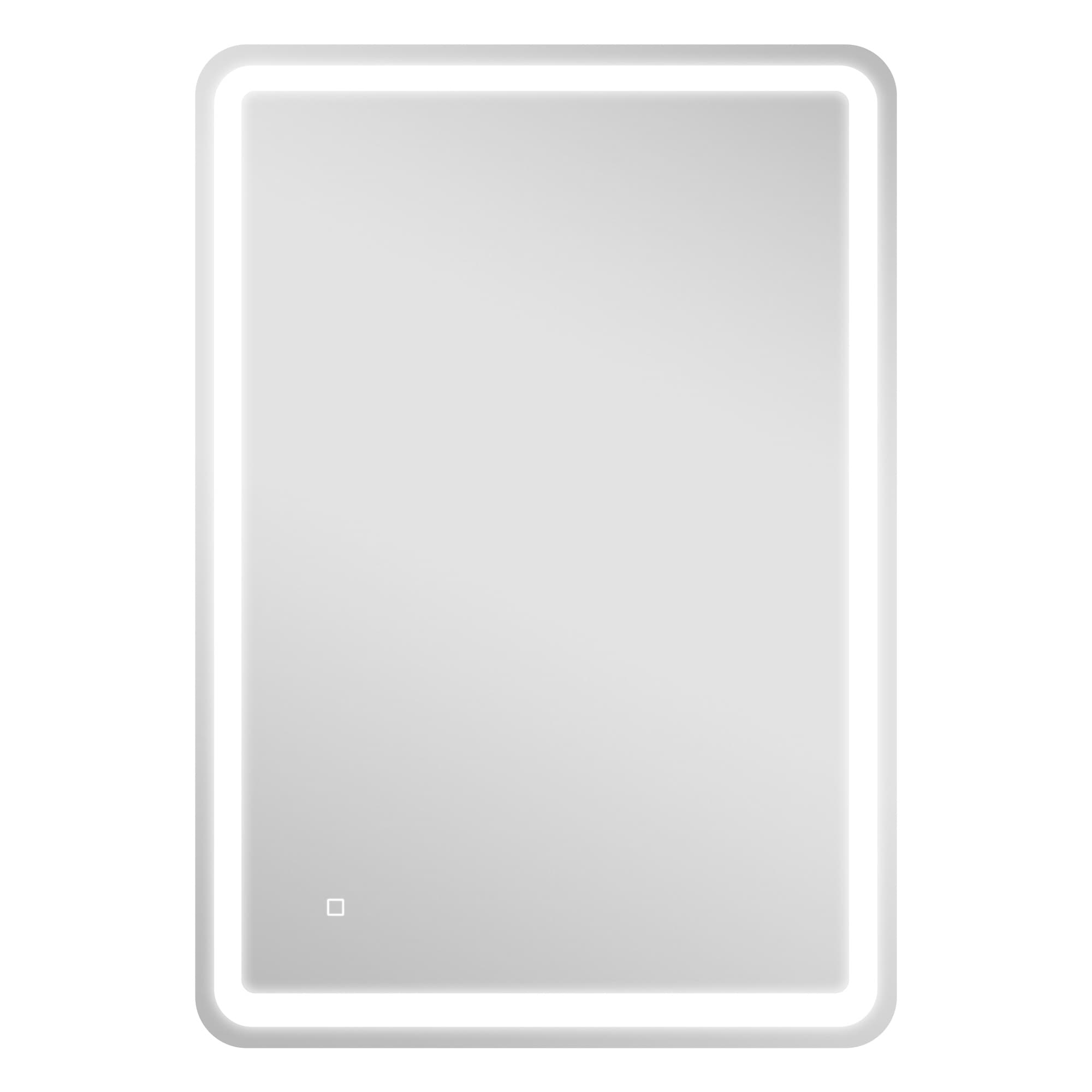 HOMCOM Miroir de salle de bain, éclairé, commande tactile, anti-buée, dimmable, 3 températures de couleur, 70 x 100, Argent