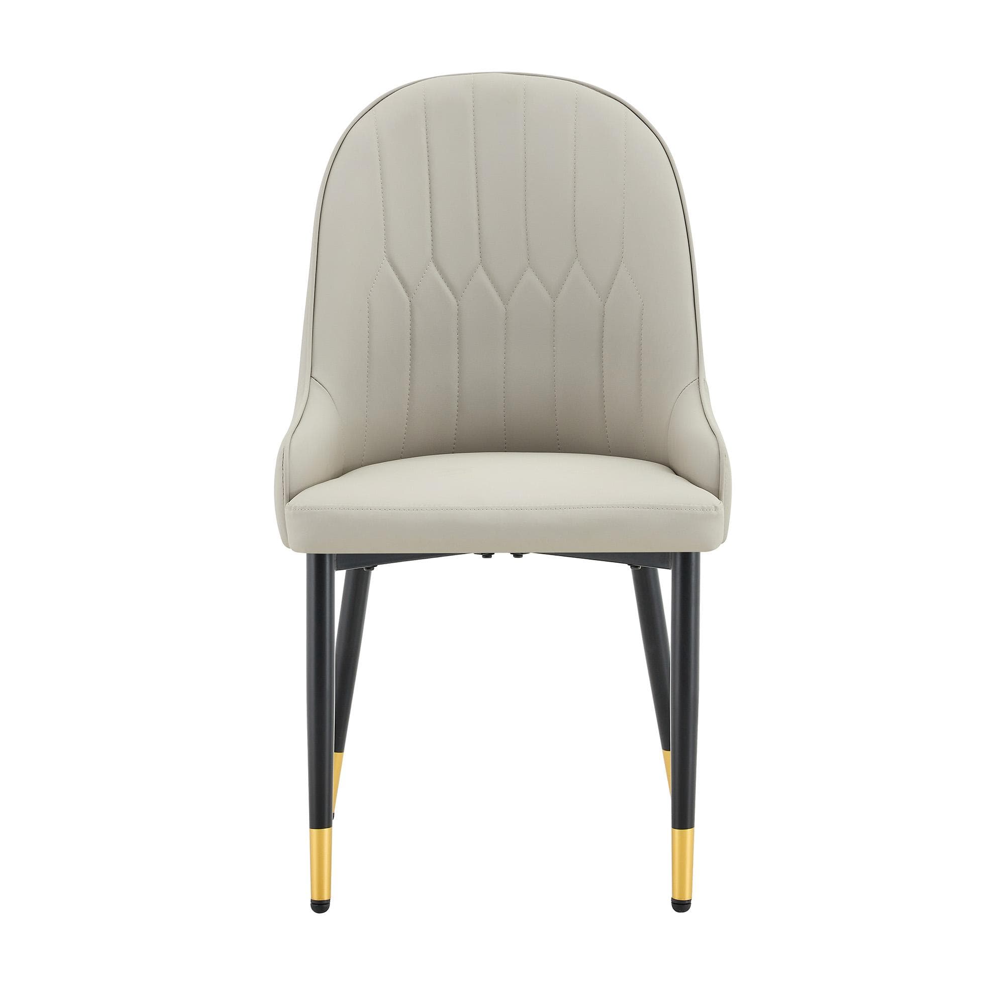 Lot de 2 chaises de salle à manger, Gris chaud Aosom France