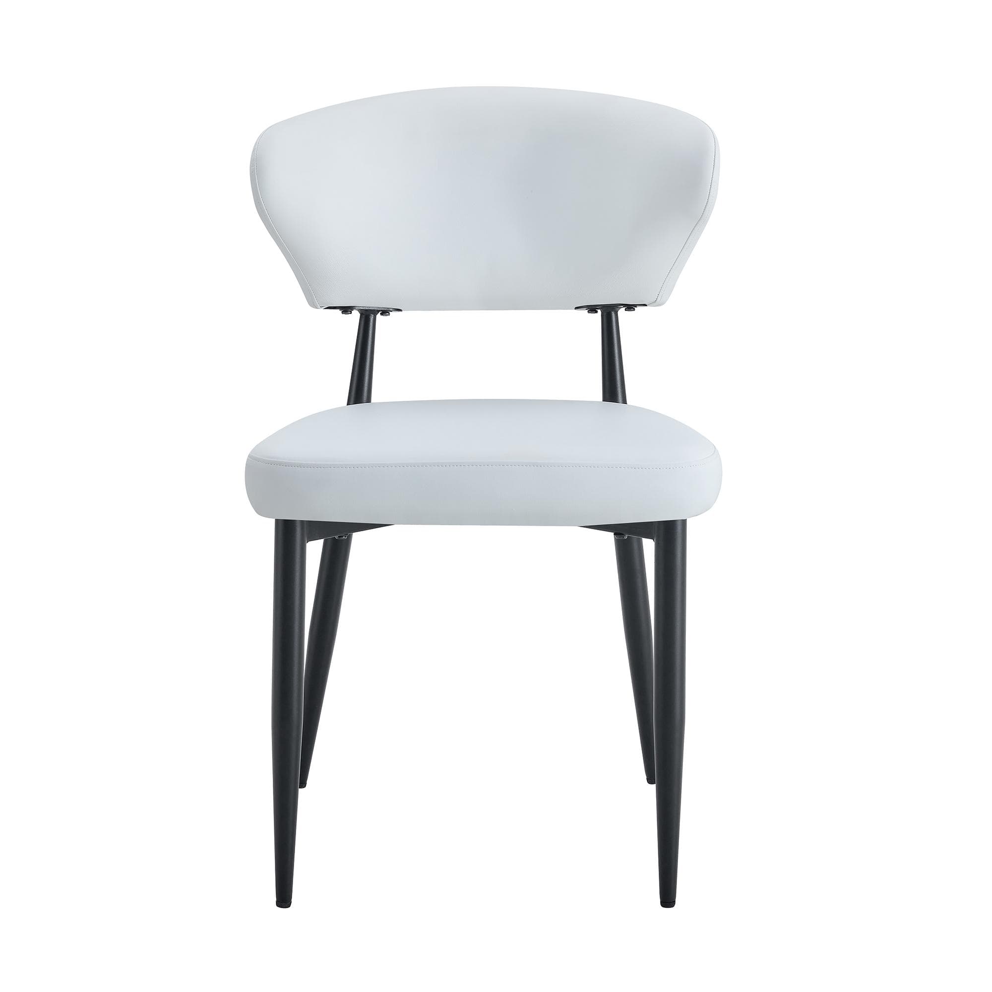 Chaise de salle à manger minimaliste, Blanc+Noir Aosom France