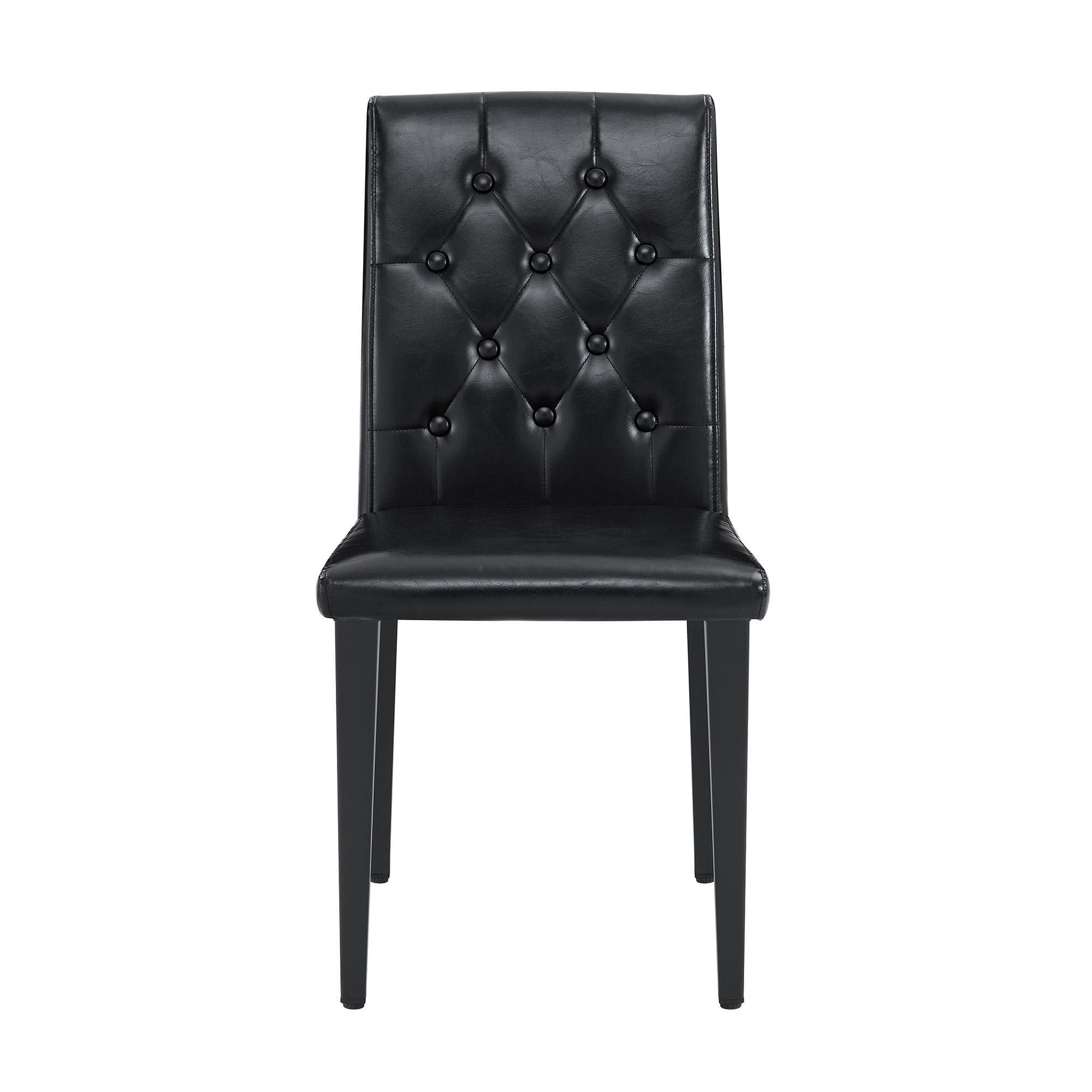 Lot de 4 chaises de salle à manger, Noir Aosom France