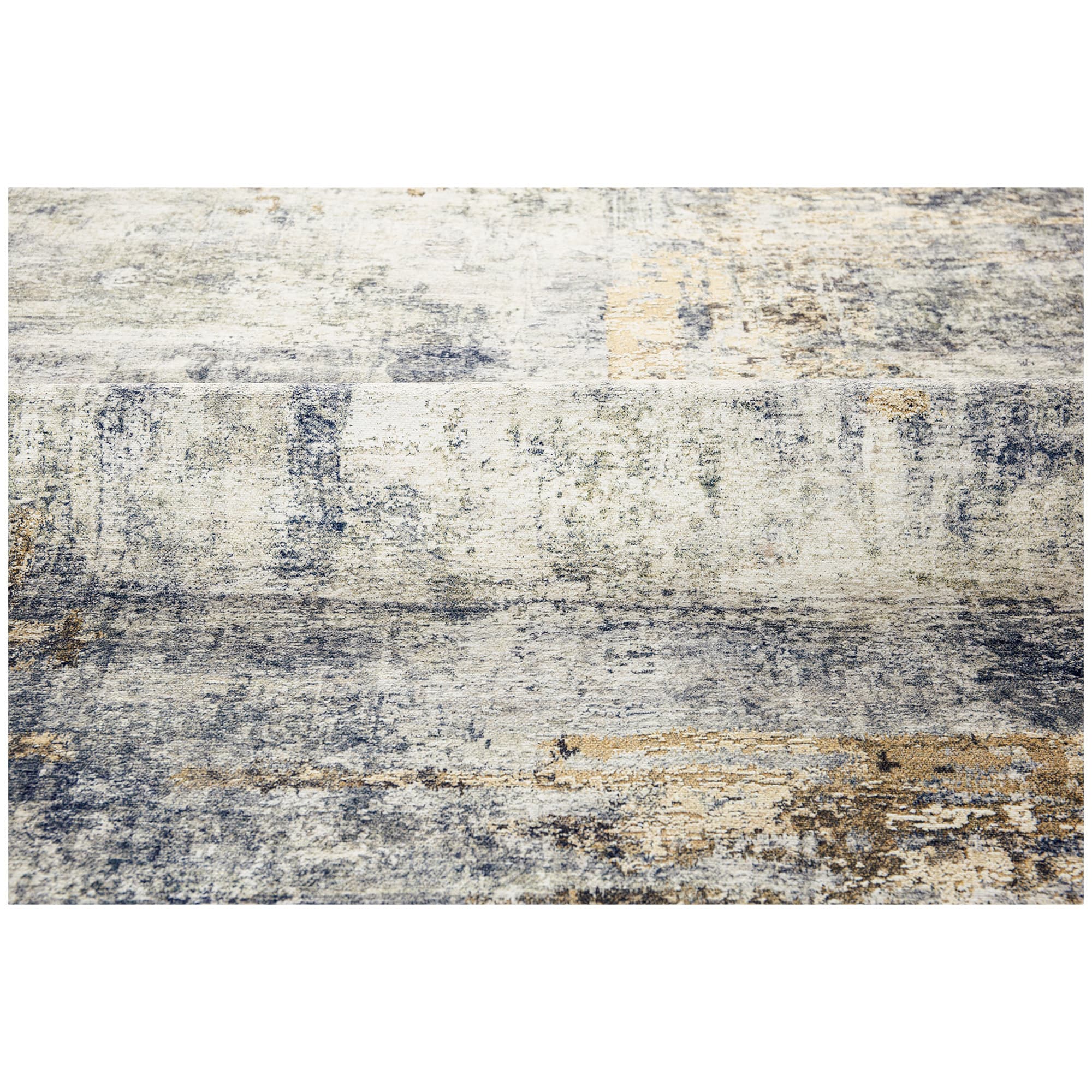 HOMCOM Tapis de salon, polyester, motif artistique moderne, lavable, Gris
