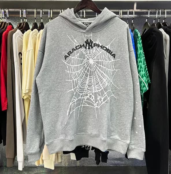 Sp5der Young Thug 555555 Sweat à capuche pour homme et femme, sweat-shirt rose en mousse de haute qualité, imprimé toile d'araignée, pull Y2k, S-