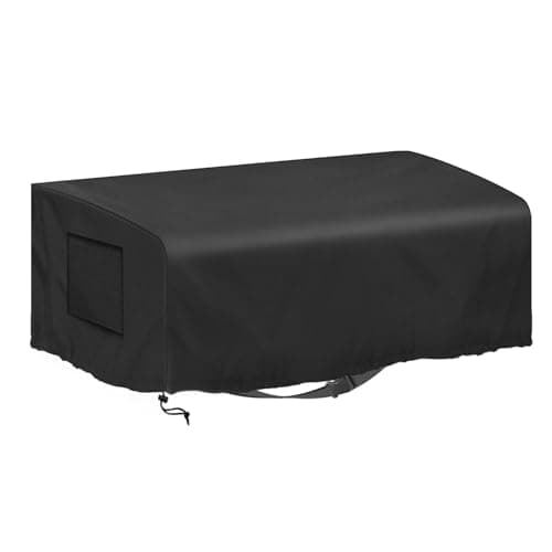 Kovshuiwe 80x60x25cm Housse de protection pour plancha, Oxford 600D,bâche en polyester imperméable avec bande élastique, coupe-vent, résistante aux UV, indéchirable